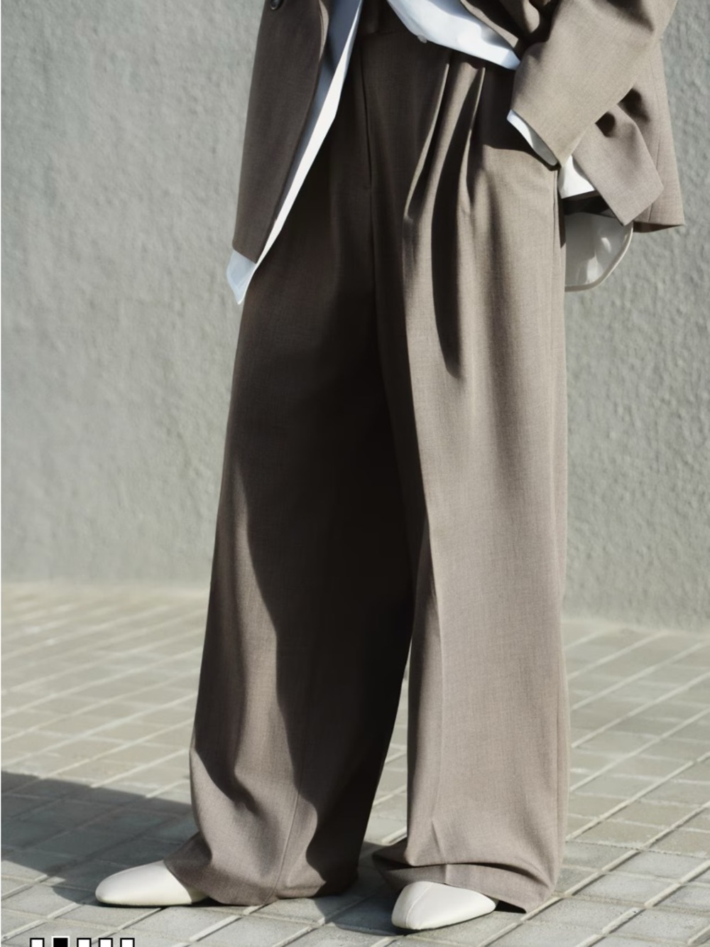 H&M Wide-Leg Pleated Trousers NWT